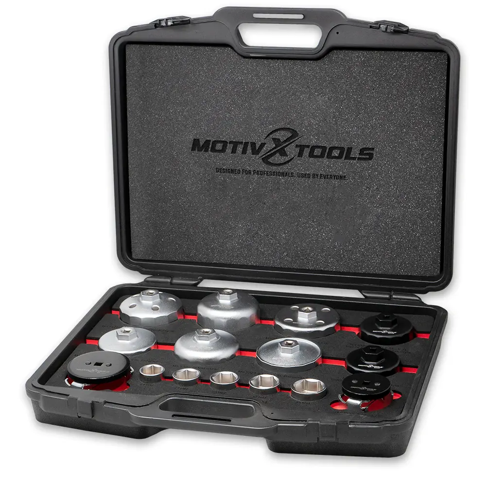 15pc Professional Oil Filter Tool Adjust Home Garage Use