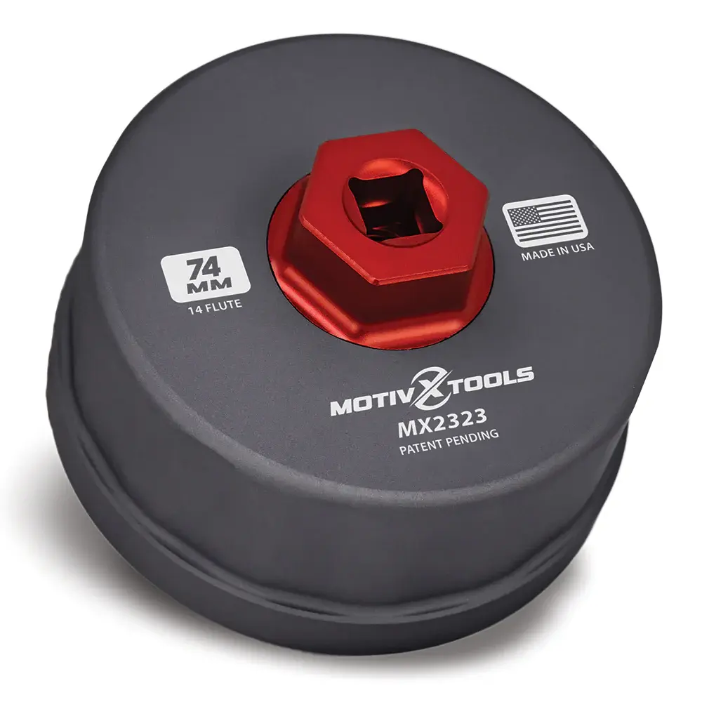 74mm 14 Flute Comprehensive Oil Filter Wrench - Fits Mercedes, Porsche, VW, Audi, & More - 65-110mm Range