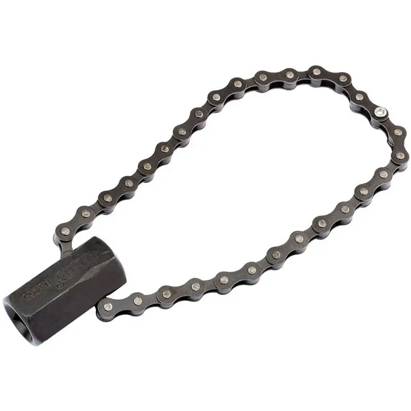 Draper 255 Chain Oil Filter Wrench, 1/2" Sq. Dr. or 24mm, 130mm Capacity - (77592)
