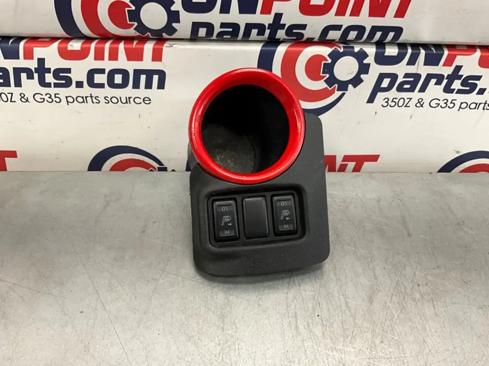 2014 Nissan Z34 370Z Center Console Cupholder Warm Seat Switch OEM 14BILEI
