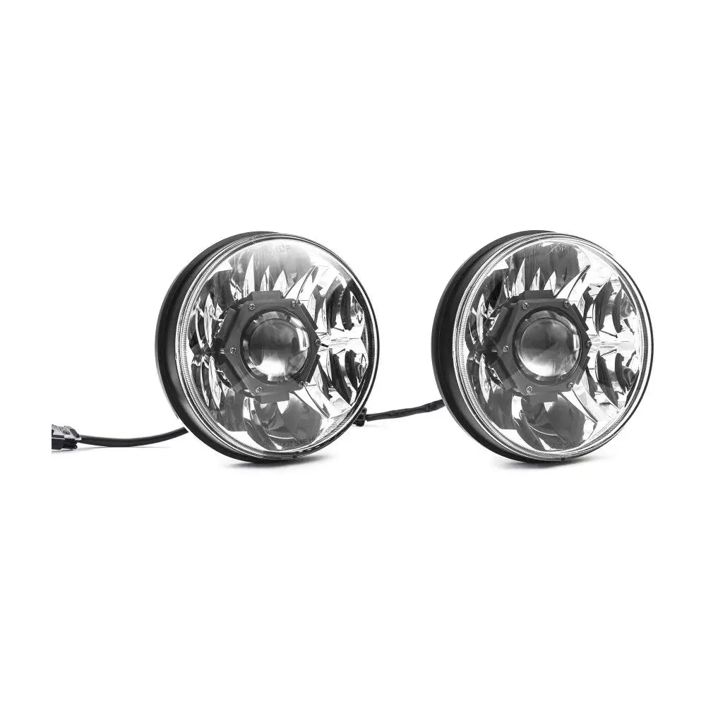 2007-18 Jeep Wrangler JK KC HiLiTES 7in Gravity® LED Pro DOT Headlight - Driving Beam – Pair