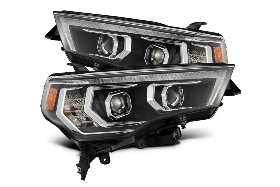 2014-20 Toyota 4Runner AlphaRex MK II Pro Series Halogen Projector Head Lights, Midnight