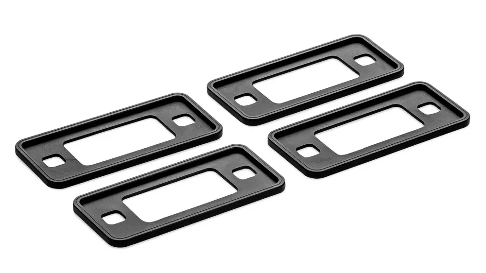 Billet Black Aluminum Side Marker Lens Trim Bezels, 1970-77 Ford Bronco