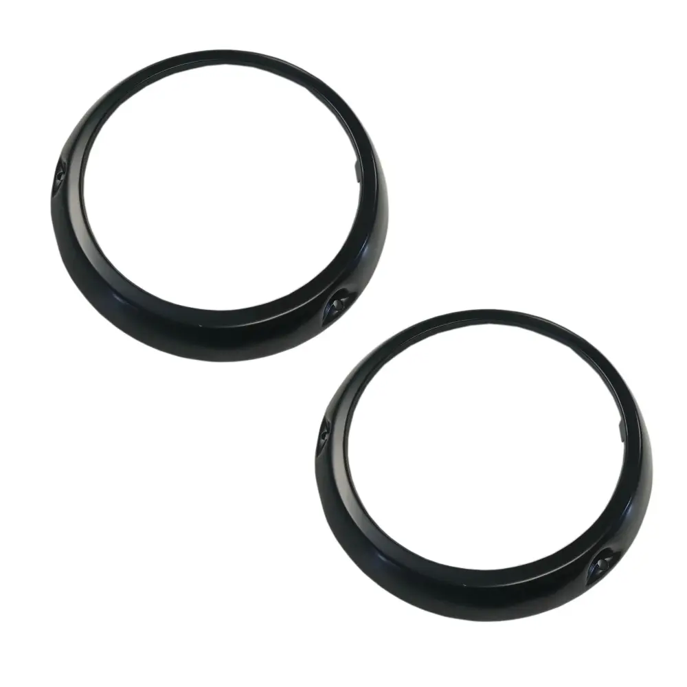 Black Headlight Bezel Rings, 1966-70 Ford Bronco