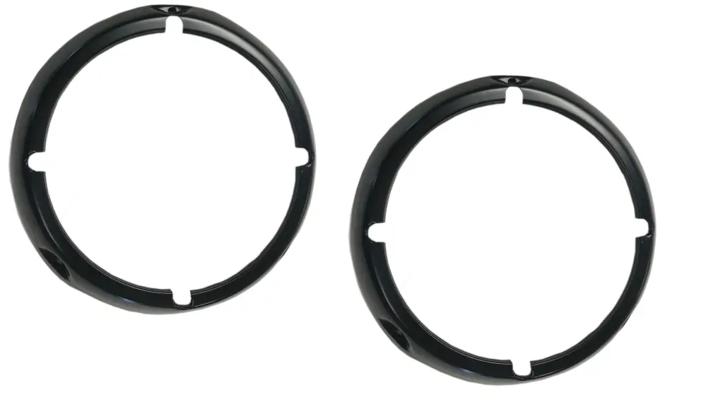 Black Headlight Bezel Rings, 1971-77 Ford Bronco