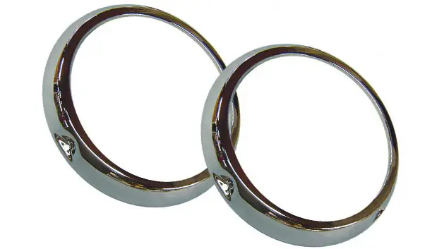 Chrome Headlight Bezels, 1966-1970 Ford Bronco