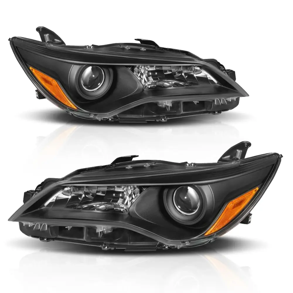 DOT Compliant Headlight Assembly 2015 2016 2017 Camry Charcoal Pair