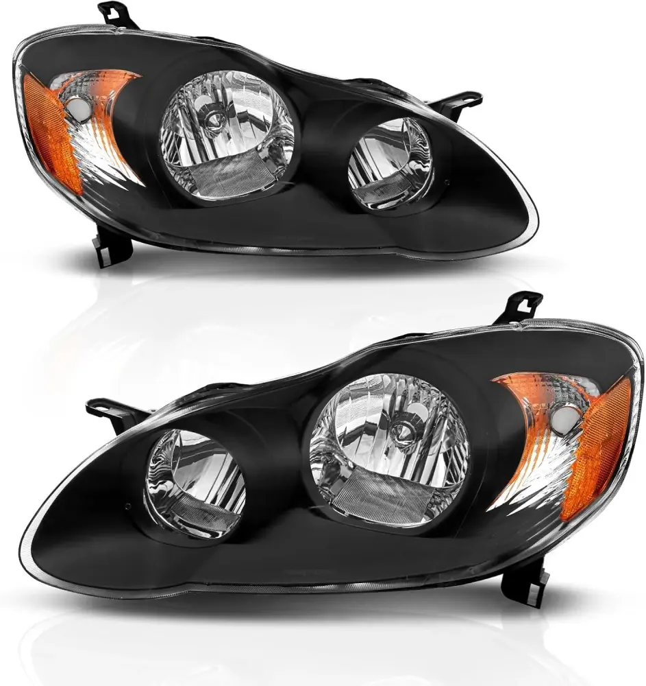 Headlight Assembly 2003-2008 Toyota Corolla Pair Spyder Auto
