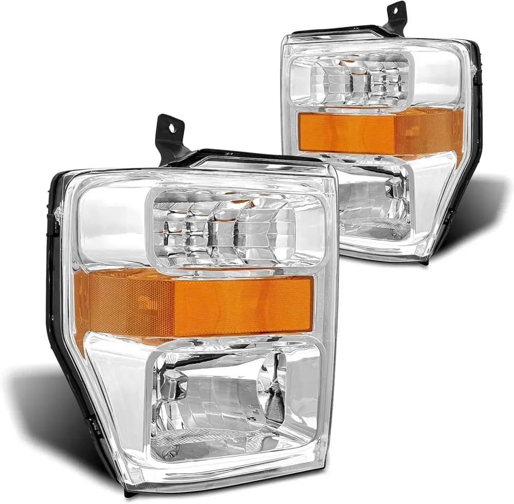 Headlight Assembly 2008-2010 Ford F250 F350 F450 Super Duty, Pair