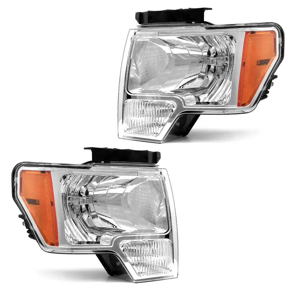 Headlight Assembly 2009 2010 2011 2012 2013 2014 Ford F150 Pickup, Pair