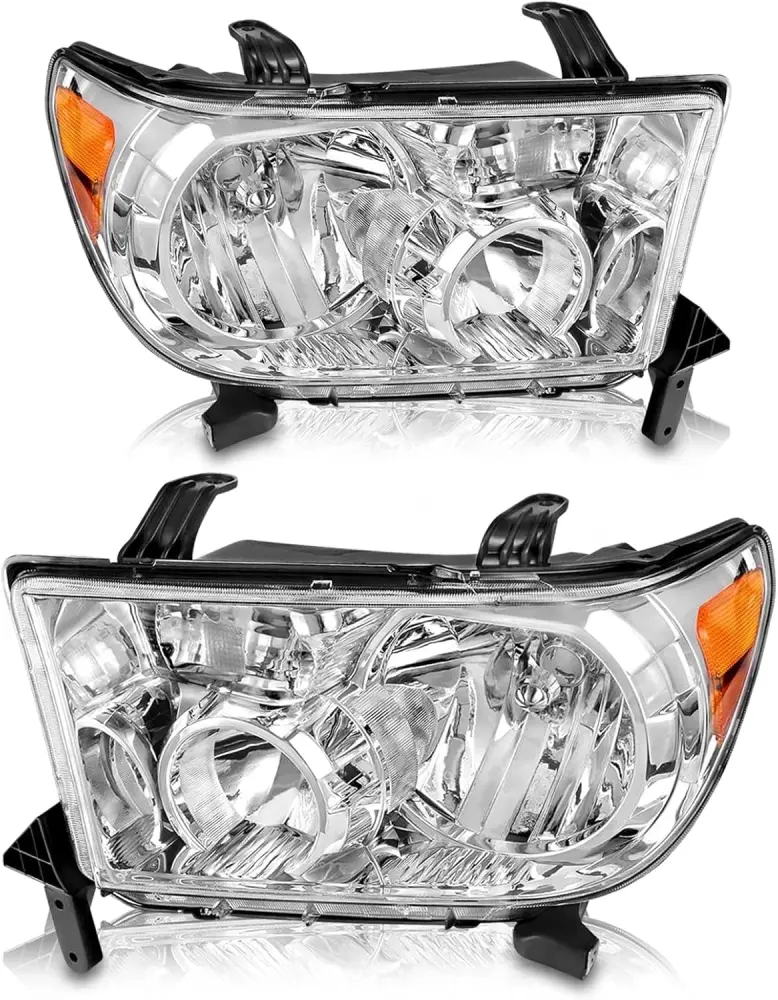Headlights Assembly Supports 2007-2013 Toyota Tundra and 2008-2017 Toyota Sequoia | DOT | SAE Certified
