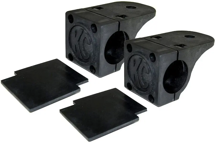 KC HiLiTES All-purpose Tube Clamp-Light Mount Bracket Set 1.25"-1.5" Round Light Bars