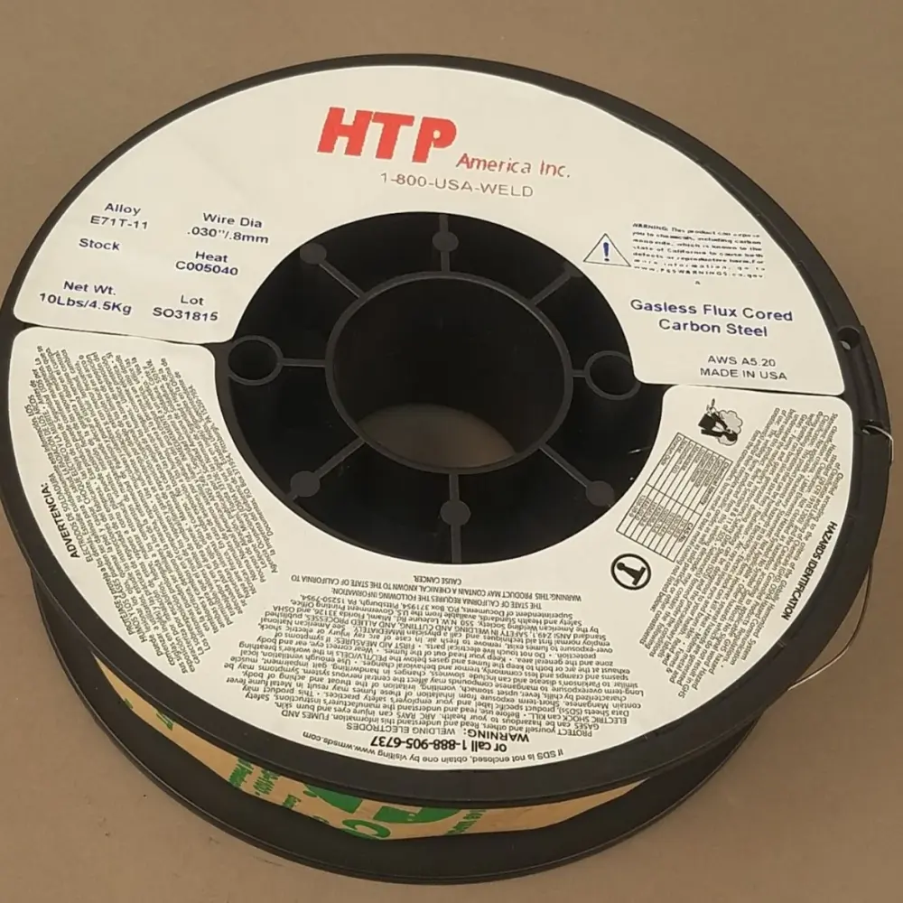HTP® America .030" & .035" E71T-11 Flux-Cored MIG Welding Wire, 10 Lb, 8" Spool, Mixed pair-set