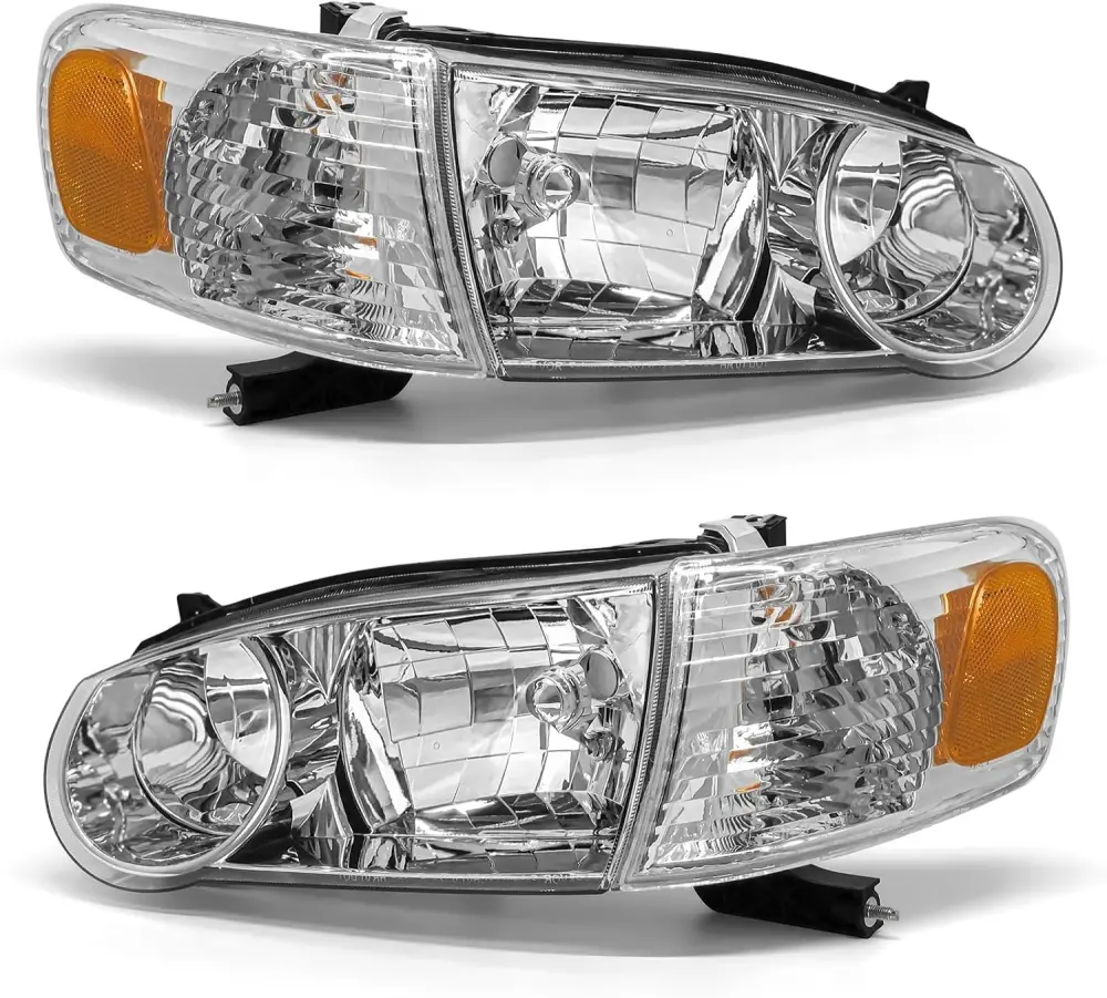 LED Projector Headlight Assembly 2001 2002 Toyota Corolla Pair