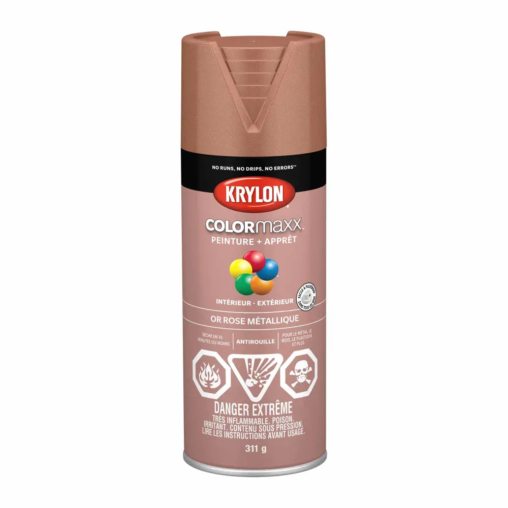 Krylon COLORMAXX Metallic Paint Rose Gilded, 311 g