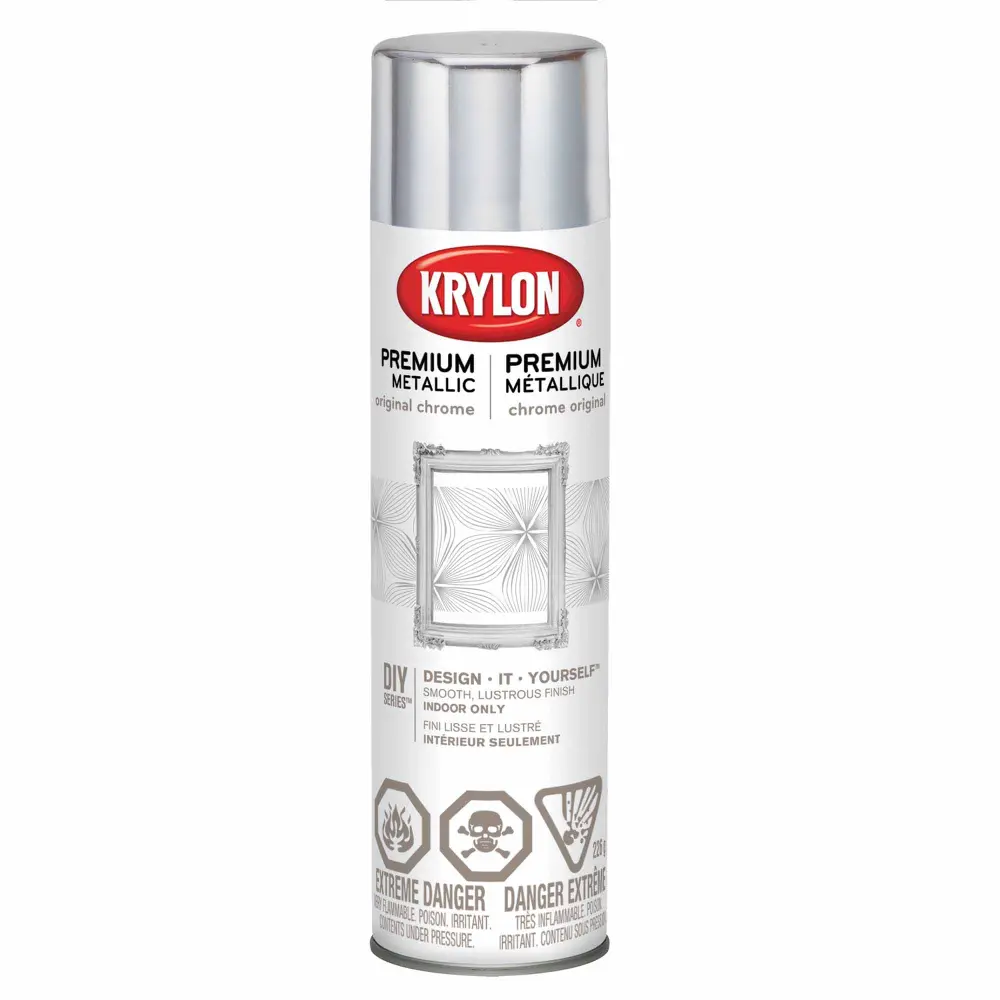 Krylon Premium Metallic Factory Chrome, 226 g