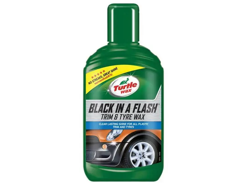 Turtle Wax Ebony Flash Trim & Tyre Wax 300Ml