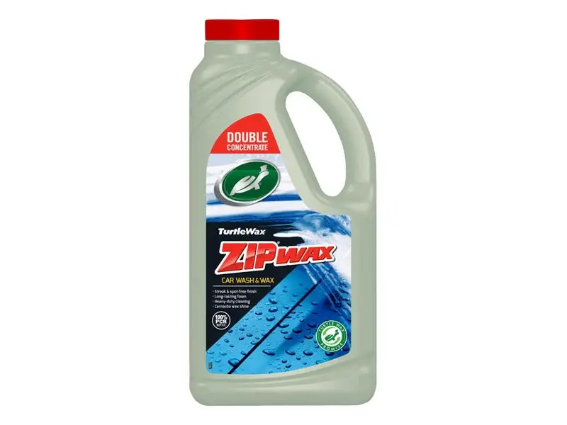 Turtle Wax Zip Wax 2 Car Bathe & Wax Double Concentrate 1 litre - Long Lasting Protection