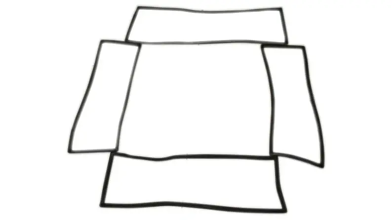 Hard Top & Windshield Glass Seal Kit, Plain