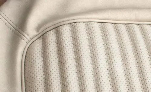 Water Beading Spray Seat Cover Kit - Front & Rear, Parchment Vinyl w/Texture, 1966-67 Ford Bronco