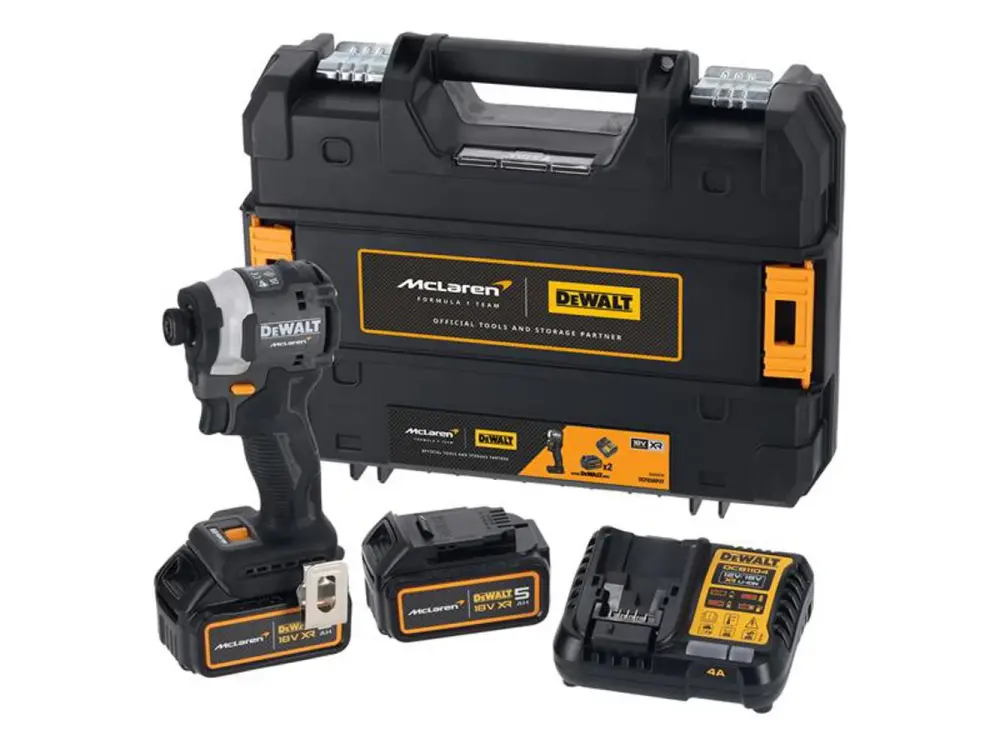 Dewalt Dcf85mp2t Mclaren F1 Xr Brushless 1/4In Impact Driver 18V 2 X 5.0Ah Li-Ion