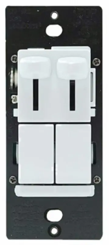 Legrand LS TradeMaster Series LSCLDC163PWCCV4 Preset Dimmer De-Hummer Fan Control, 1-Pole, 1.6 , 120 VAC
