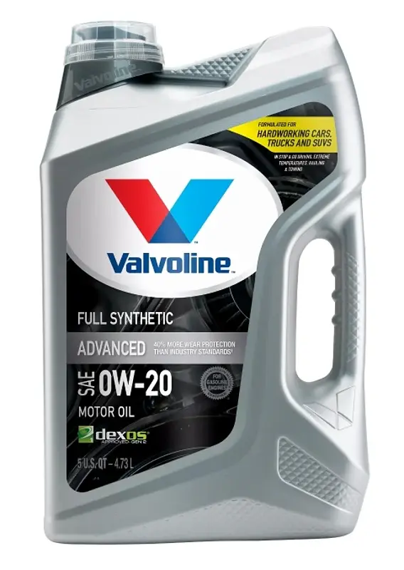 Valvoline 881150 Motor Oil, 0W-20, 5 qt, 3/PK