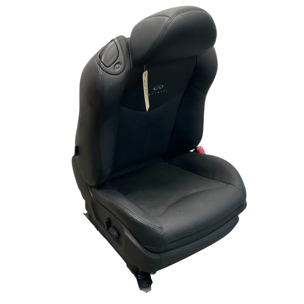 09-15 G37 Q60 Pair Front Left Right Coupe Hot Power Leather Seats OEM Htg