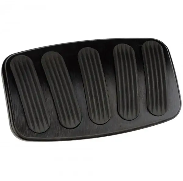 Black Billet Aircraft-grade Large Brake Pedal Pad w/Rubber Grips, 1976-77 Ford Bronco