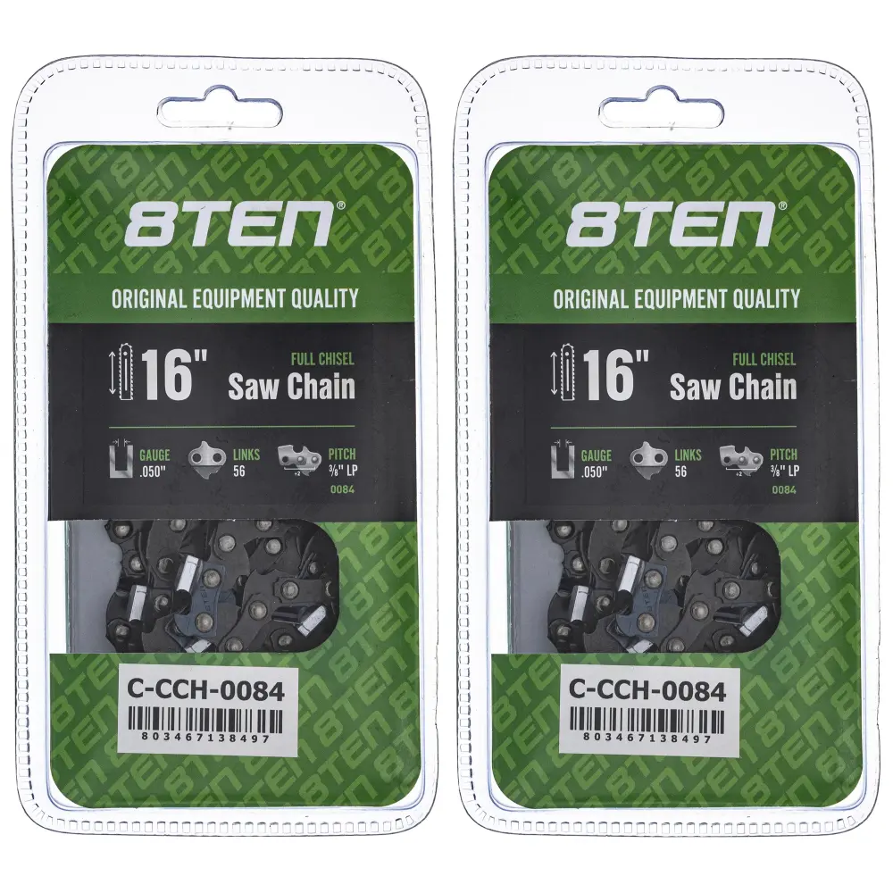 Chainsaw Chain 16 Inch .050 3/8 LP 56DL Husqvarna 576936556 501847056 91PX056G 91VXL056G | PAIR-SET