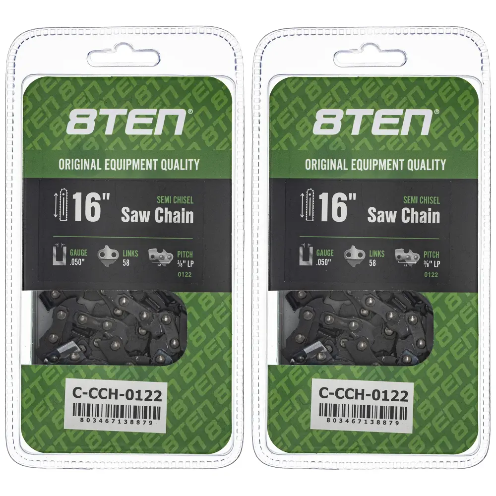 Chainsaw Chain 16 Inch .050 3/8 LP 58DL John Deere Husqvarna Stihl Oregon 90PX034 S58 H3758 | PAIR-SET