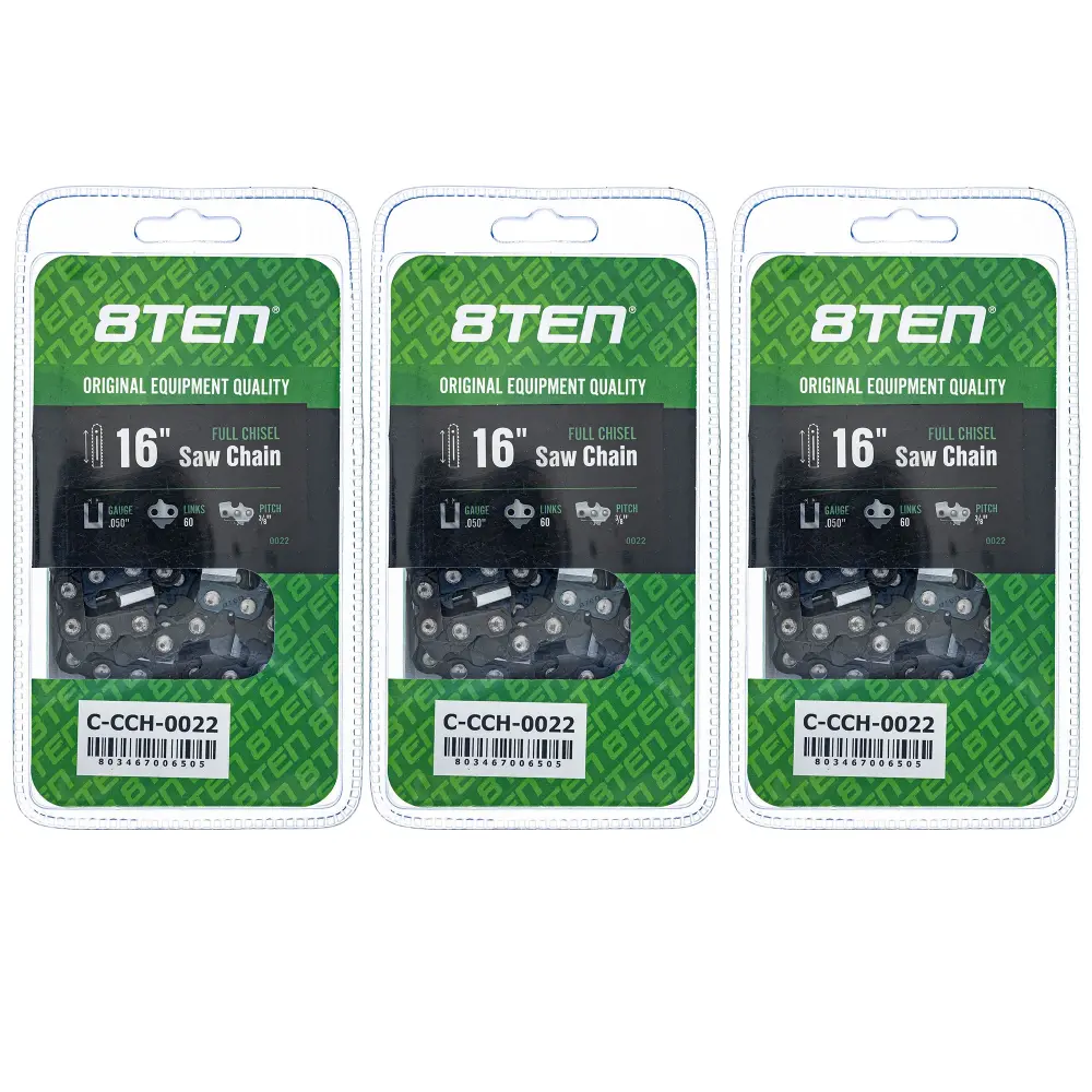 Chainsaw Chain 16 Inch .050 3/8 60DL Husqvarna Windsor GB 501842660 608100029 591129960 | SET THREE