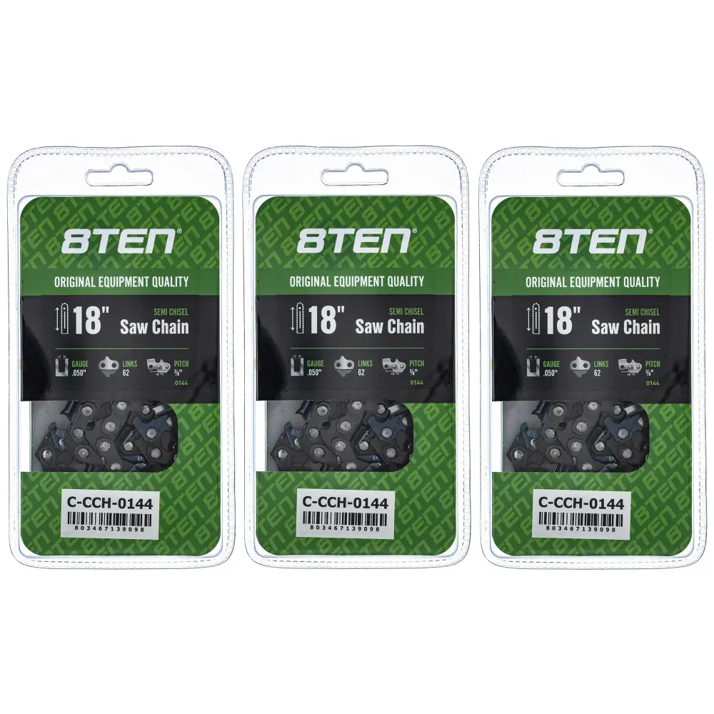 Chainsaw Chain 18 Inch .050 3/8 62DL Echo 91PX062G 91PX62CQ S62 576936562 91PXL062G 585422162 | SET THREE