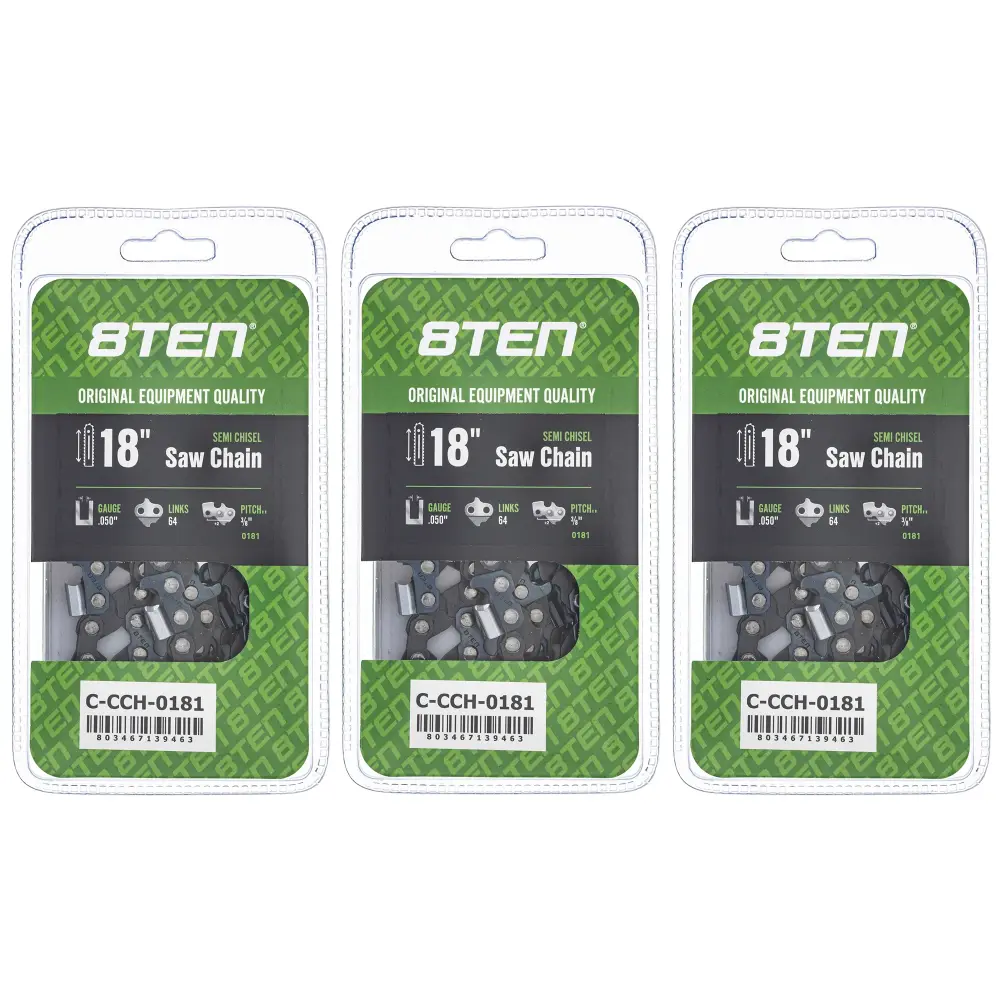 Chainsaw Chain 18 Inch .050 3/8 64DL Echo 72LPX064G 72LPX64CQ H4664 33RS364E | SET THREE