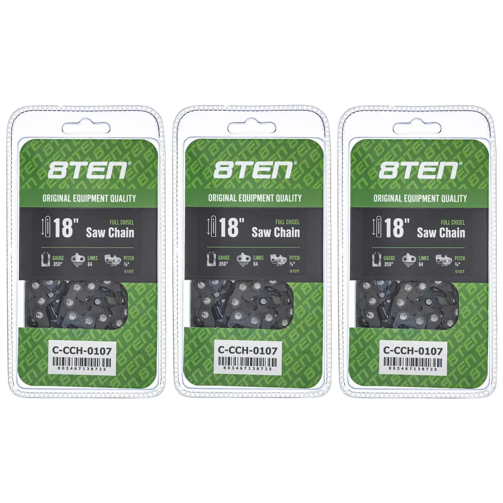 Chainsaw Chain 18 Inch .050 3/8 64DL Echo 72LPX064G 72LPX64CQ H4664 33RS364E | SET THREE