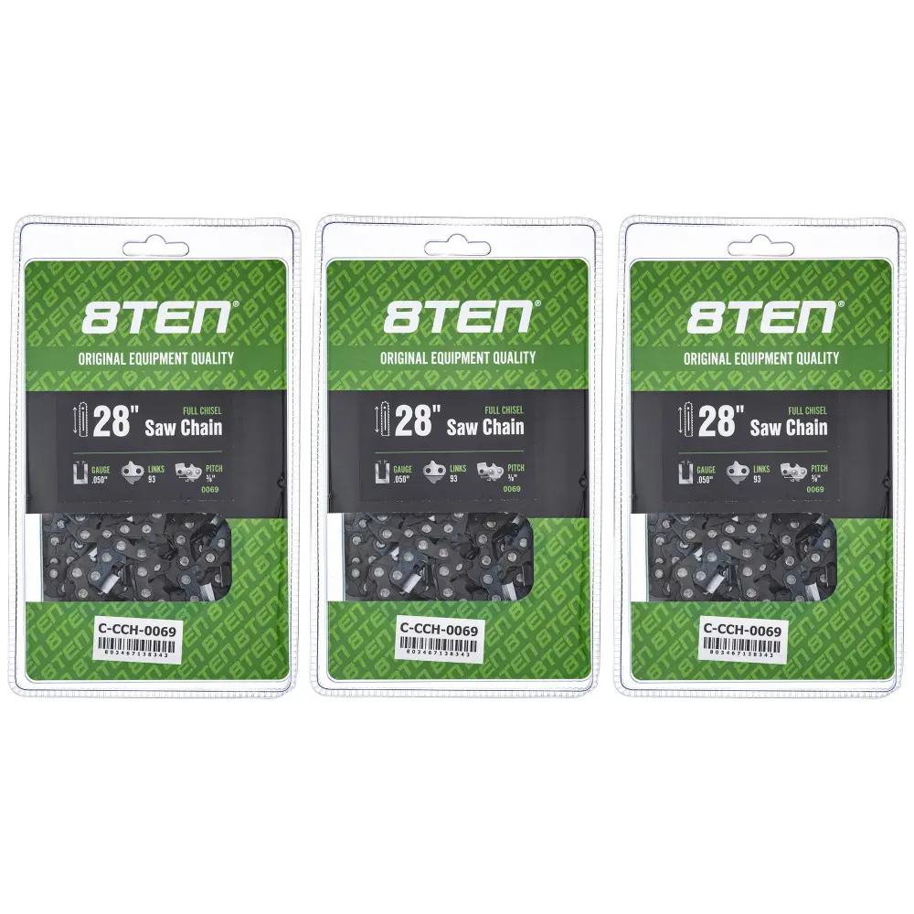 Chainsaw Chain 28 Inch .050 3/8 93DL Echo 585550093 72EXJ093G 72EXL093G 72LPX093G 72LPX93CQ | SET THREE