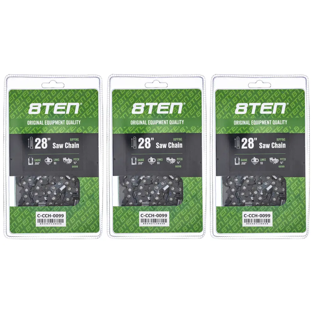 Chainsaw Chain 28 Inch .050 3/8 93DL Echo 585550093 72EXJ093G 72EXL093G 72LPX093G 72LPX93CQ | SET THREE