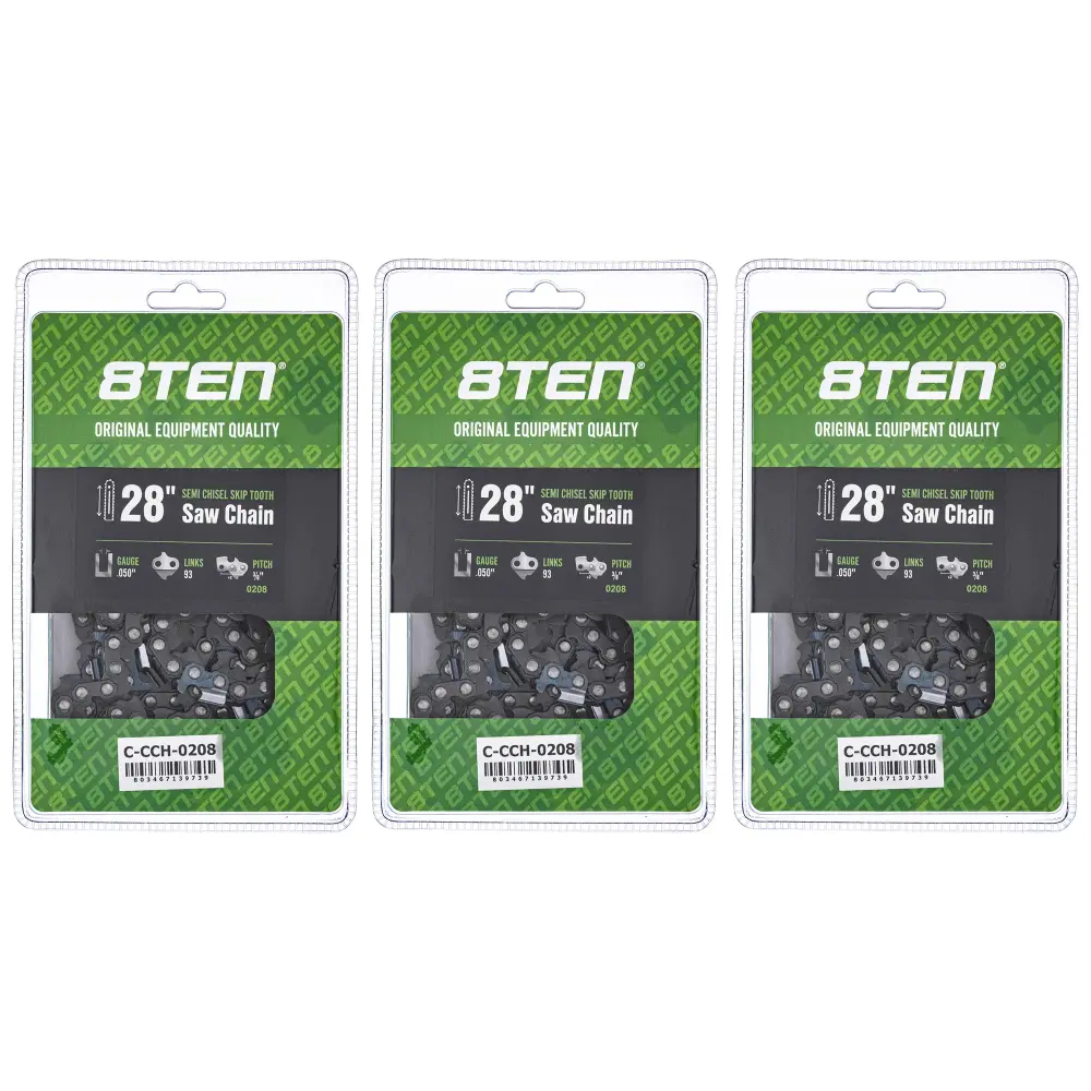Chainsaw Chain 28 Inch .050 3/8 93DL Echo 585550093 72EXJ093G 72EXL093G 72LPX093G 72LPX93CQ | SET THREE
