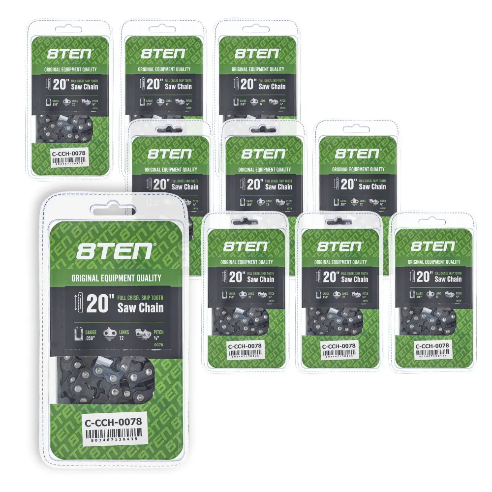 Chainsaw Chain 20 Inch .058 3/8 72DL Husqvarna 73EXL072G 581626972 591152572 501842872 501841472 | SET TEN