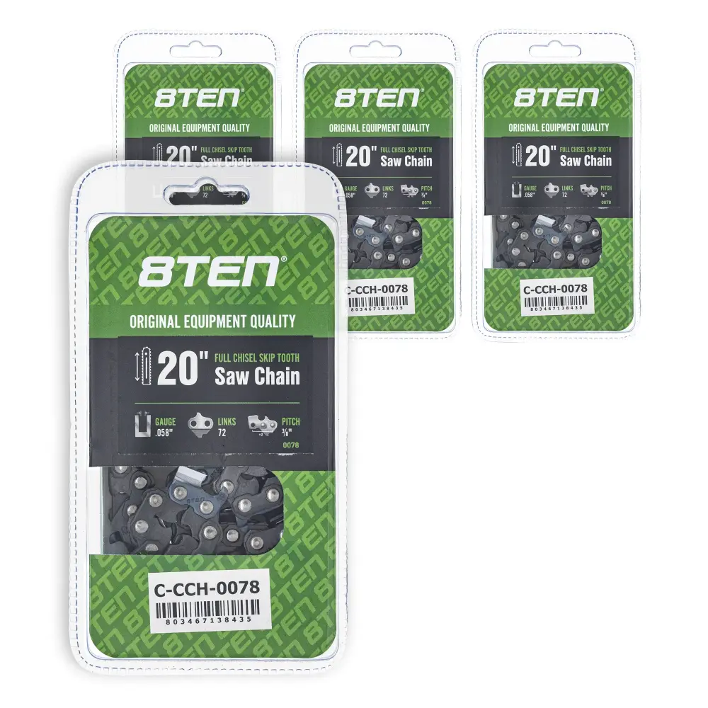 Chainsaw Chain 20 Inch .058 3/8 72DL Husqvarna 73EXL072G 581626972 591152572 501842872 501841472 | SET FOUR