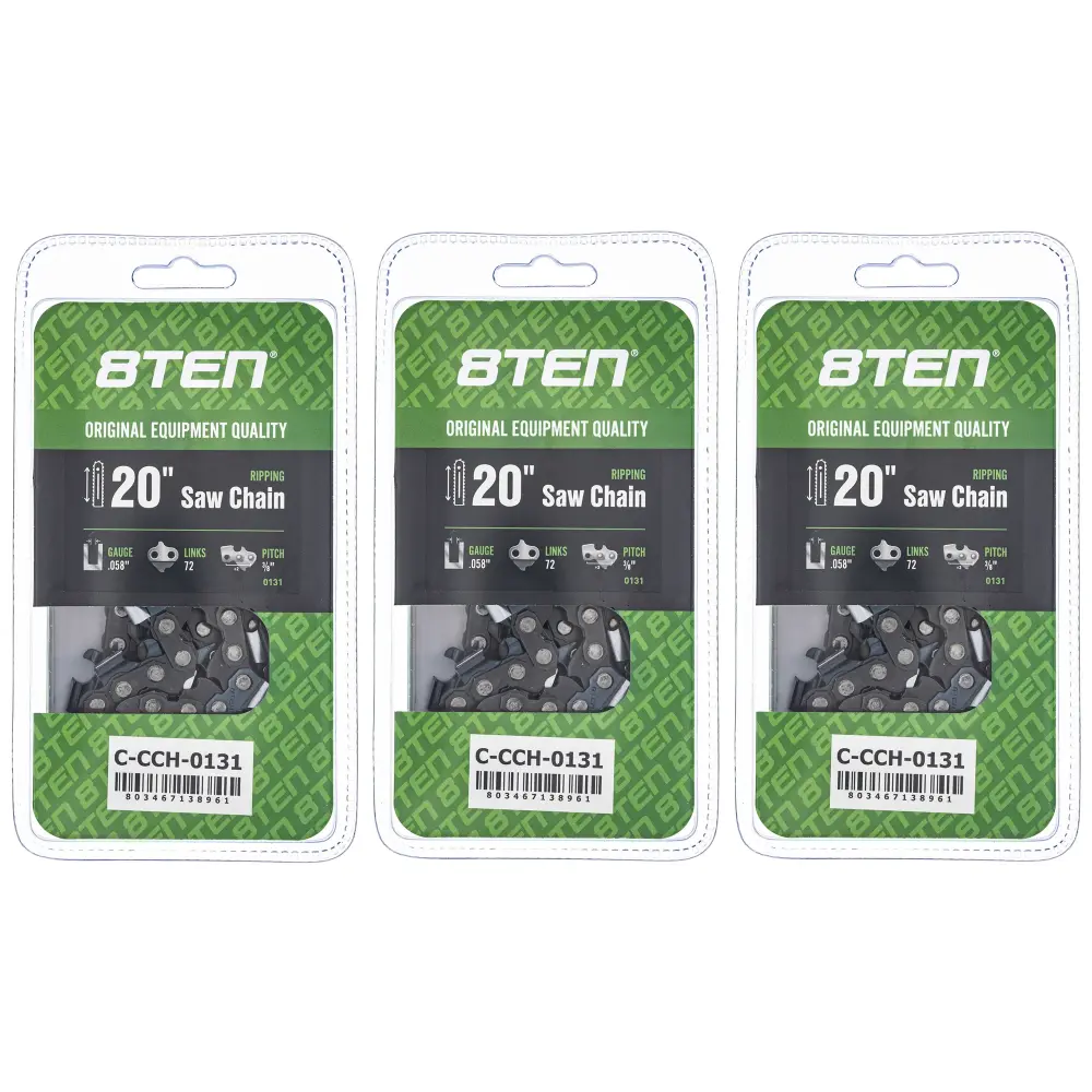 Chainsaw Chain 20 Inch .058 3/8 72DL Husqvarna 73EXL072G 581626972 591152572 501842872 501841472 | SET THREE