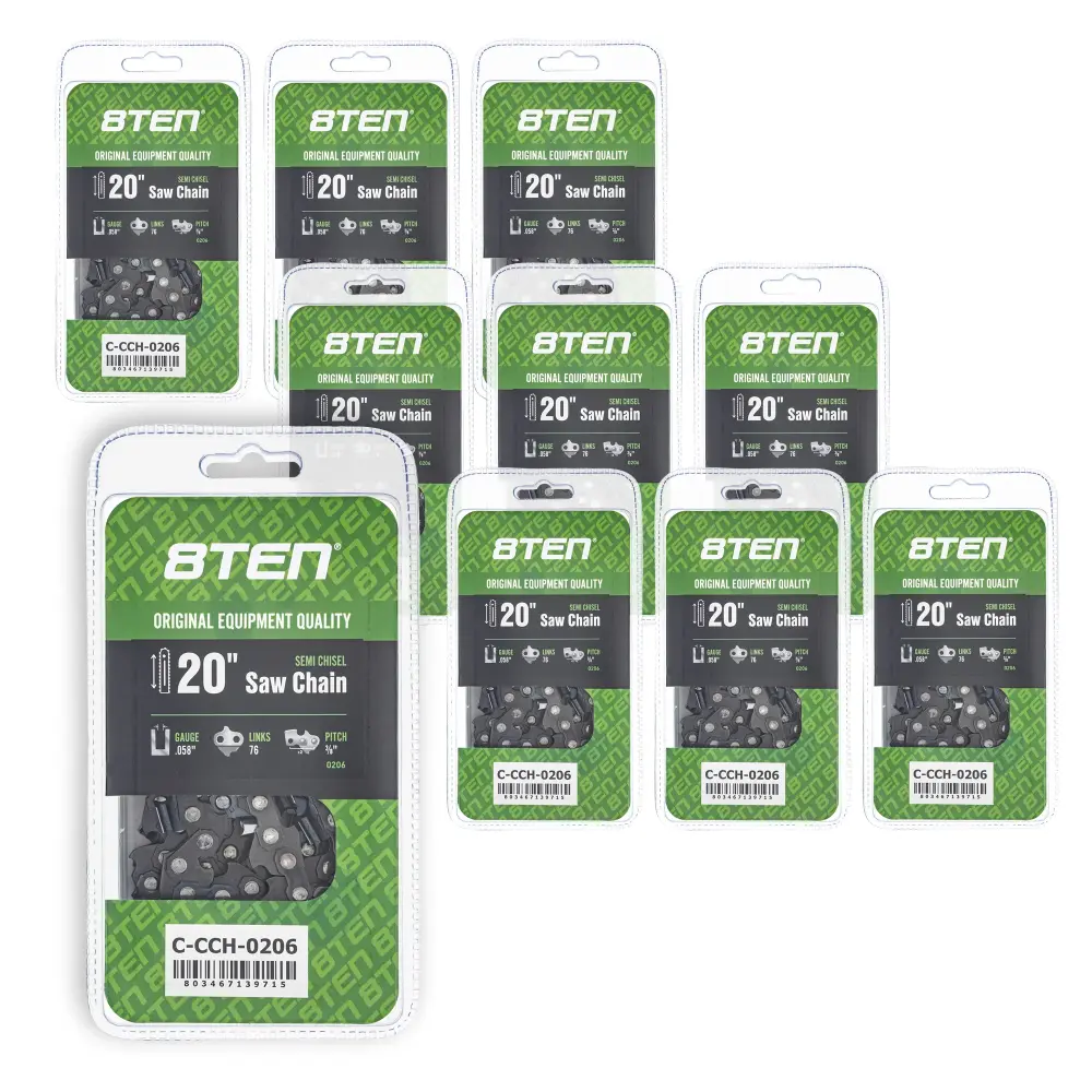 Chainsaw Chain 20 Inch .058 3/8 76DL 21LPX076G | SET TEN