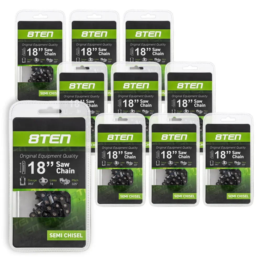 Chainsaw Chain 18 Inch .063 .325 74DL Windsor 591104274 501841774 H2874 36390050074 26RS74E | SET TEN