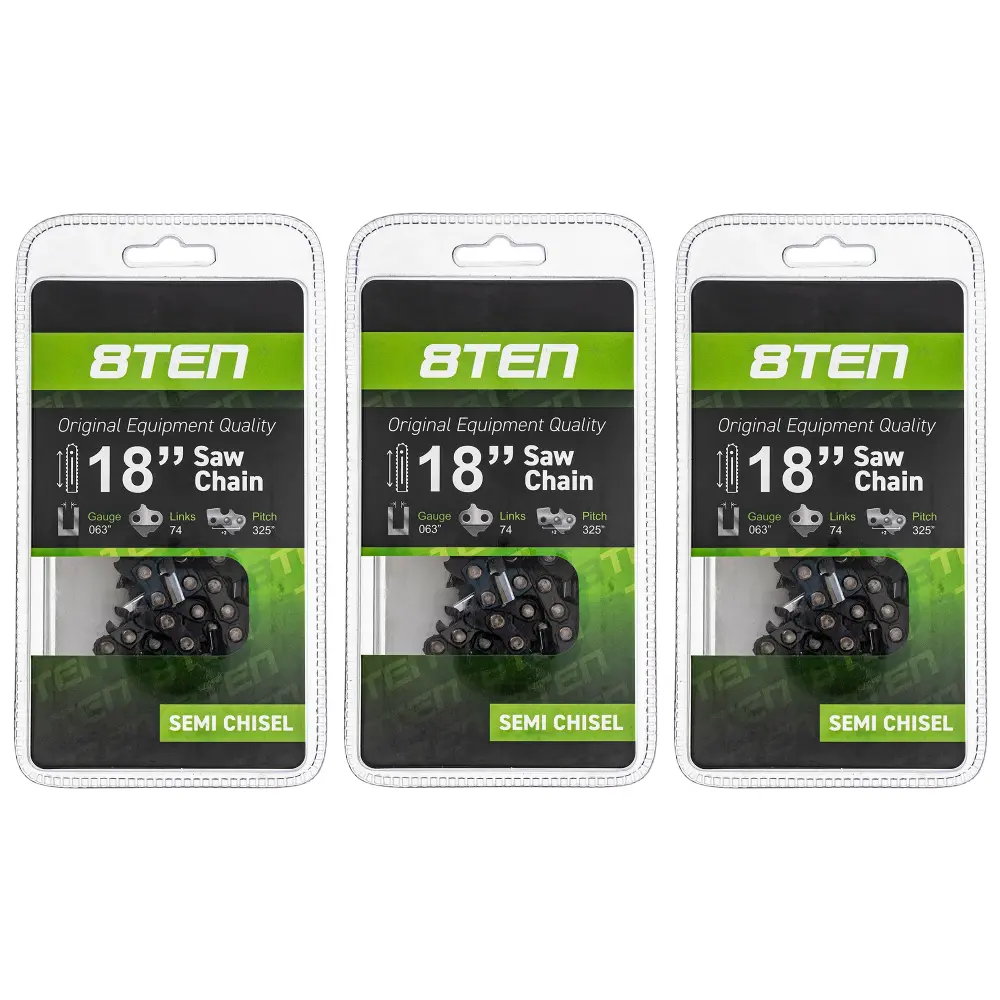 Chainsaw Chain 18 Inch .063 .325 74DL Windsor 591104274 501841774 H2874 36390050074 26RS74E | SET THREE
