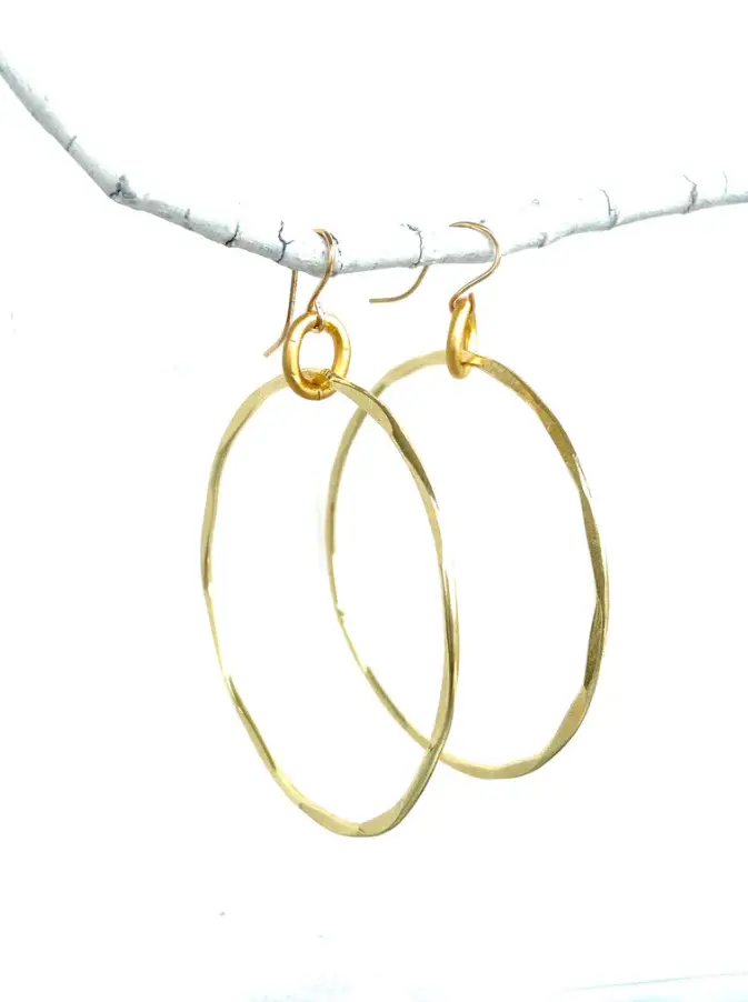 CV Designs Hammered Hoops