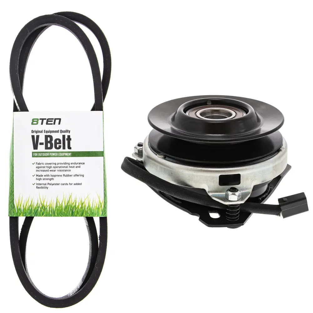 Electric PTO Clutch & Belt Kit Ivory Outdoor MTD Turf Power MK1006344