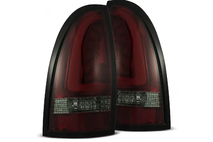 2005-15 Toyota Tacoma AlphaRex Pro Series LED Tail Lights - Ruby Smoke
