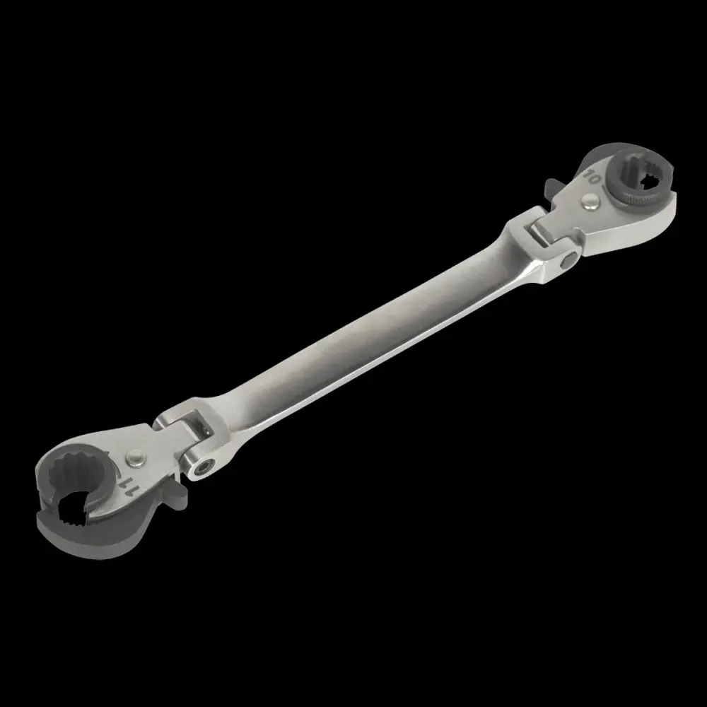 Sealey VS0347 Brake Pipe Spanner Ratcheting 10 & 11mm