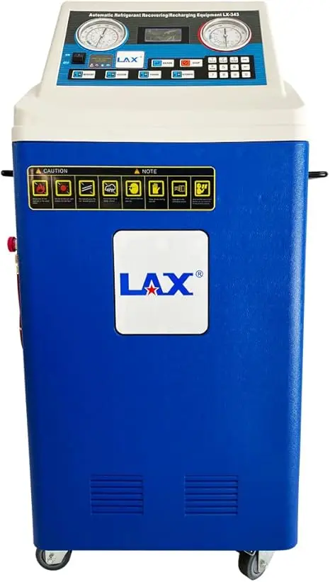 Fully Automatic Refrigerant Recovery Machine - Single Cylinder AC Recovery and Recharge Machine Kit, Recovery and Recharge