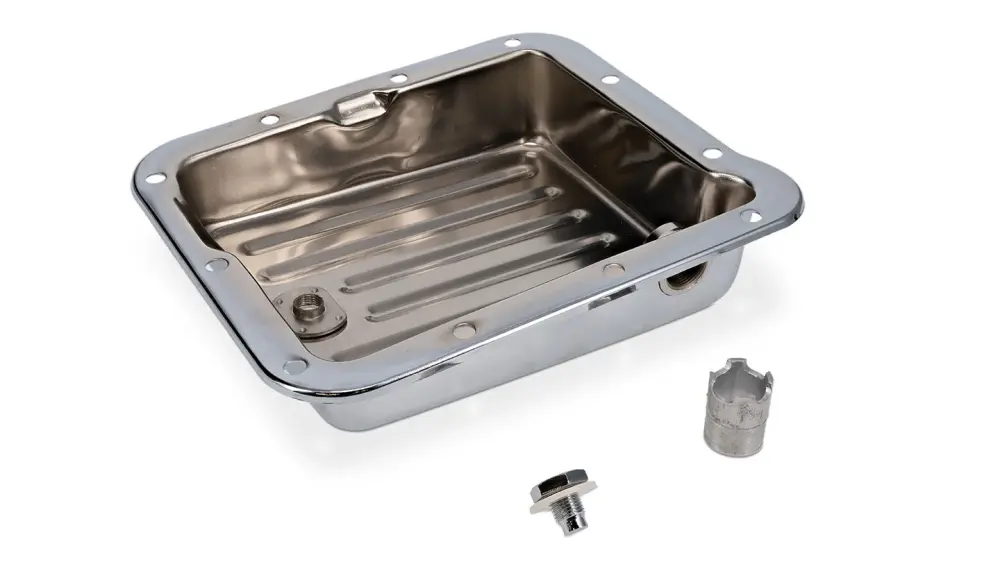 Trunk Lid C4 Oil Pan Kit - Shiny metal w/Pickup Tube